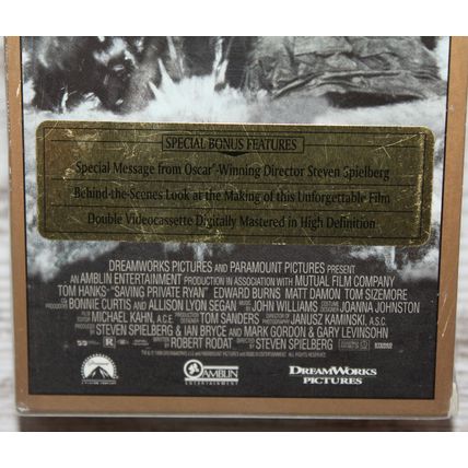 ORIGINAL FACTORY SEALED VHS TAPE SAVING PRIVATE RYAN SPECIAL LIMITED EDITION