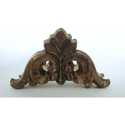 Smaller real wood and metal hair claw clip for fine thin hair