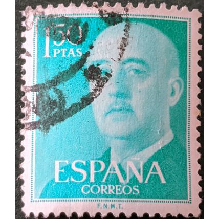 Stamp Spain SG1218 1956 1.5Pta General Franco Used