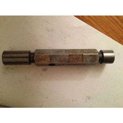 the pipe machinery 823,827 go no go plug gauge inspection gage .823 .827,AG