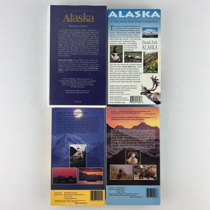 Alaska Documentary Travel 4 VHS Video Tape Lot