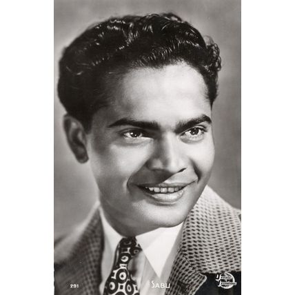 Sabu Indian Actor 291 Universal Film Real Photo Postcard