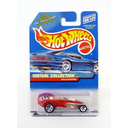 Hot Wheels Skullrider #138 Virtual Collection Red Die-Cast Car 2000