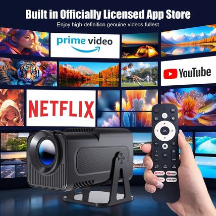 Magcubic Mini Projector Android 13 HY320 NTV Netflix 1080P 500ANSI Dual WiFi BT5
