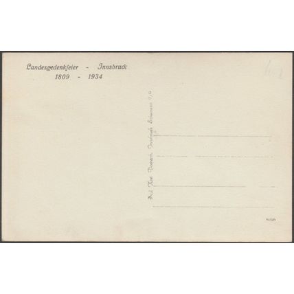 Landesgedenkfeier, Innsbruck Stadt, 1934 - Karl Dornach Foto-AK