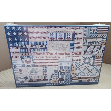 StashBooks 1000 Piece Jigsaw Thank You America Quilt New Sealed Masako Wakayama