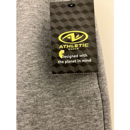 Athletic Works Boys Knit Jogger Track Pants Gray & Black Choose Your Size