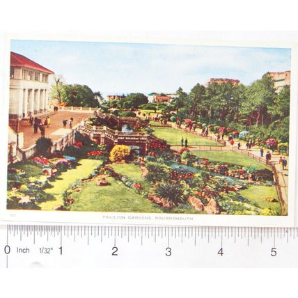 1959 postcard Bournemouth Pavilion Gardens