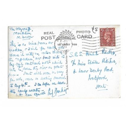 Club Yachts, Instow, Devon, RP Postcard.