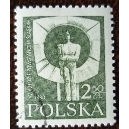 Poland 1981 60th Anniversary Silesian Rising 2z 50 Statue used stamp SG2718