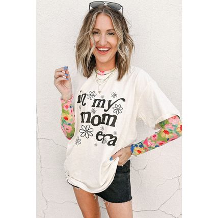 Jet Stream In My mom Era Graphic Loose Casual Tee