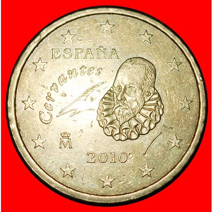 Ⰶ NORDIC GOLD (1999-2025): SPAIN ★50 EURO CENTS 2010 DIE I2★LOW START★NO RESERVE