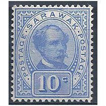 Sarawak 1899 SG41 10c Ultramarine Unmounted Mint.
