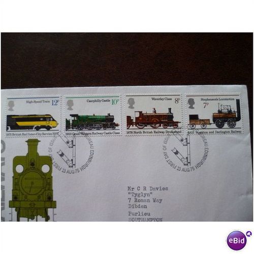 1975 GB Railways fine used set 4 stamps SG984-7 trains locomotives