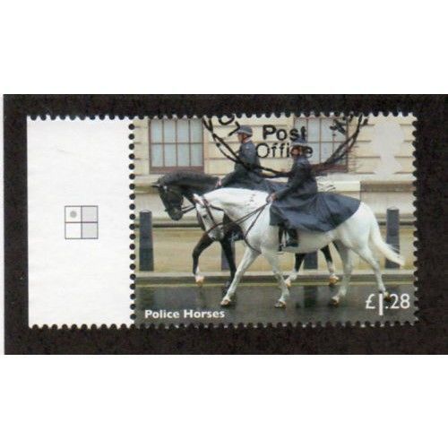 2014 £1.28 'WORKING HORSES- POLICE HORSES 'FINE USED (EBID31-781)