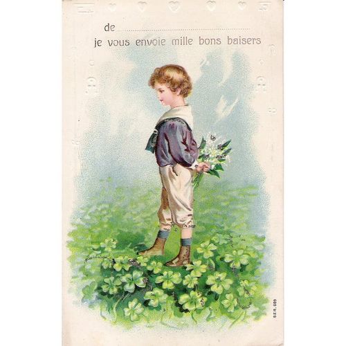 CARTE POSTALE - GAUFREE - ref 14