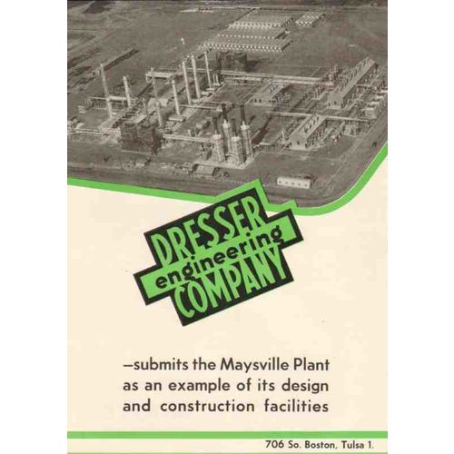 dresser engineering company 1950 maysville plant design oil vintage ad