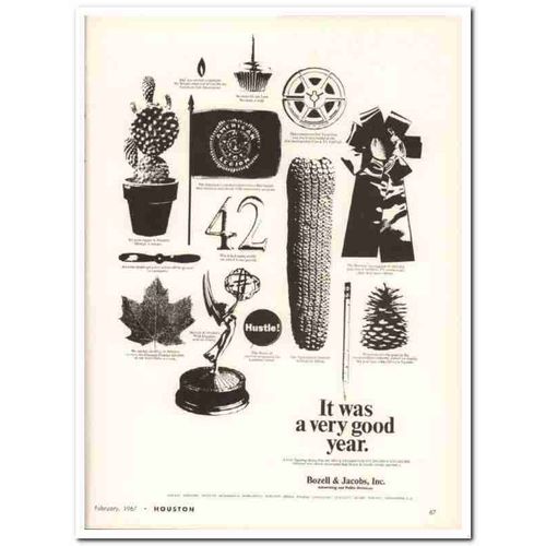 bozell jacobs inc 1967 very good year advertising media vintage ad