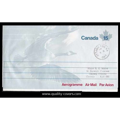 Canada #A30E Aerogram AirletterSheet USED 1972