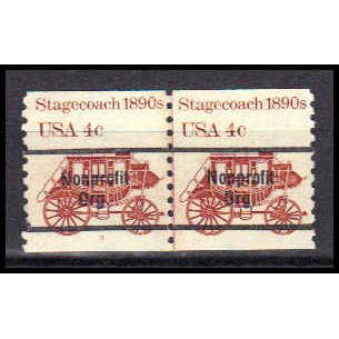 1898Ab 4c Stagecoach Fine MNH Dry Gum CNP Left 3 PA0329