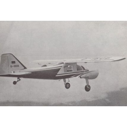Dornier DO 28 German Skyservant Plane Vintage Postcard