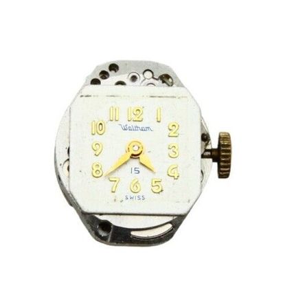 Waltham US PAT 2478.865 INT FHF ST 60 Watch Movement 15 J Size 15.3 x 17.95 mm
