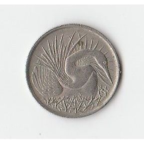 SINGAPORE COIN - 5 CENTS 1967/VF