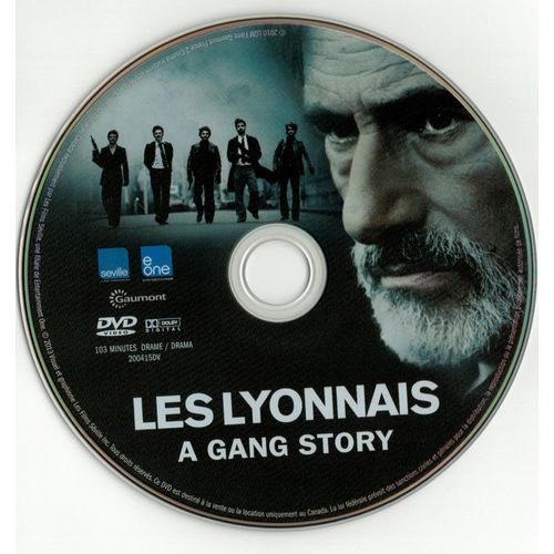 A Gang Story / Les Lyonnais (DVD disc) Gerard Lanvin, Tcheky Karyo, Daniel Duval