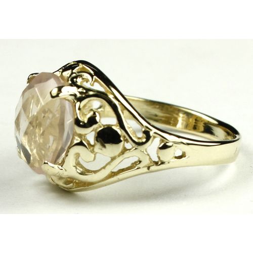 Rose Quartz, 10KY Gold Ring, R004