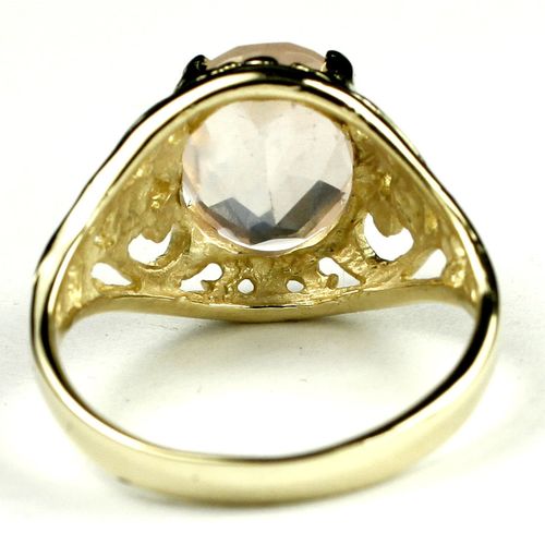 Rose Quartz, 10KY Gold Ring, R004
