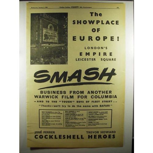 1956 London's Empire Theatre Ad - Showplace of Europe