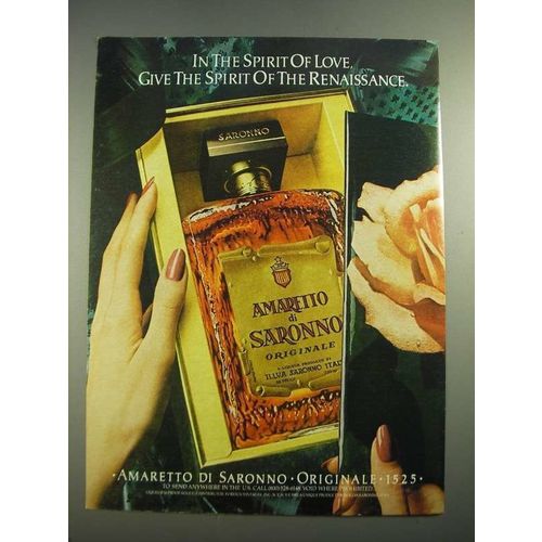 1982 Amaretto di Saronno Ad - Spirit of the Renaissance