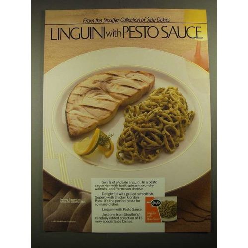 1987 Stouffer's Linguini with Pesto Sauce Ad