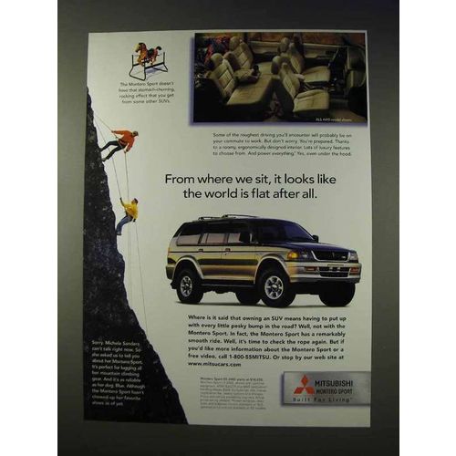 1998 Mitsubishi Montero Sport Ad - World is Flat