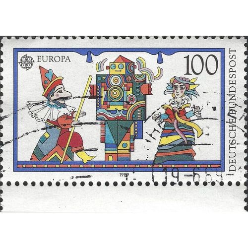 GERMANY, Punch and Judy, blue 1989, 100pf