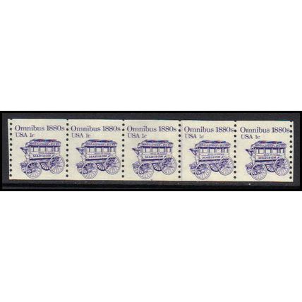 1897 1c Omnibus Fine MNH Dry Gum PNC 2/5 WD2163