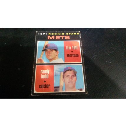 1971 Topps Card # 083 1971 Rookie Stars New York Mets Foli & Bobb Good (2)