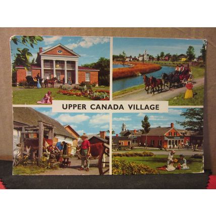 UPPER CANADA VILLAGE, MORRISBURG, ONTARIO, CANADA used postcard by John Hinde