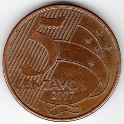 Brazil : 5 Centavos 2007 (3)