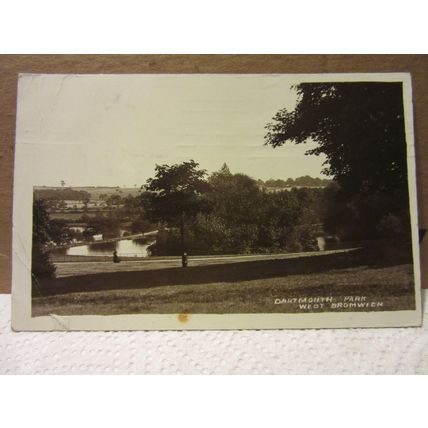 DARTMOUTH PARK, WEST BROMWICH, STAFFORDSHIRE used antique postcard RP 1912 pm =