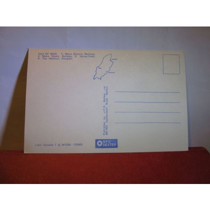 multiview, ISLE OF MAN. unused vintage postcard by NPO Dexter #