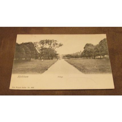 1904 fr Wrench postcard - Holkham village scene, Nr Wells next the sea - Norfolk