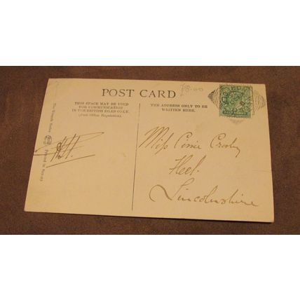 1904 fr Wrench postcard - Holkham village scene, Nr Wells next the sea - Norfolk