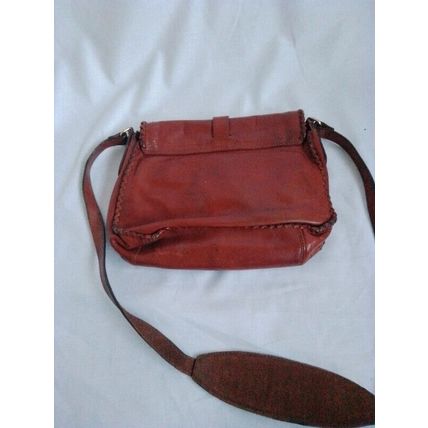Massimo Dutti Brown Leather Cross Body Shoulder Womens Handbag