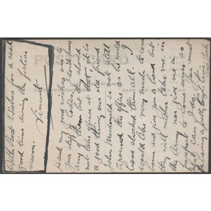 Vincent, A Scotsman in North America, c.1915 - AZO RP Postcard