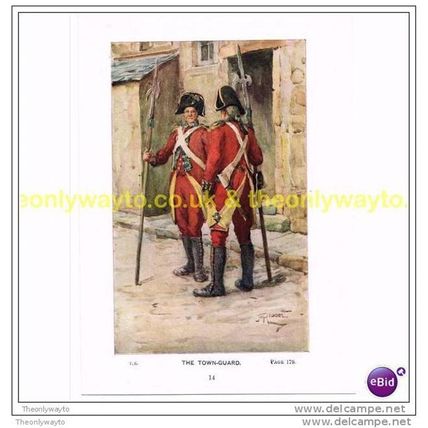 TOWN GUARD, EDINBURGH, SCOTLAND, c1929, Book Illustration