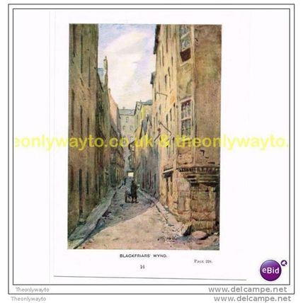 BLACKFRIARS' WYND, EDINBURGH, SCOTLAND, c1929, Book Illustration