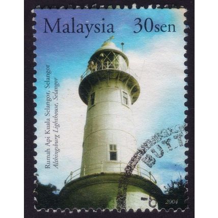 MALAYSIA 2004 30sen Althingburg Lighthouse Sc#958 USED @H115