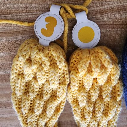 lot of 4 Golf Club Covers Notre Dame SMT 2.5 Two Yellow Crochet