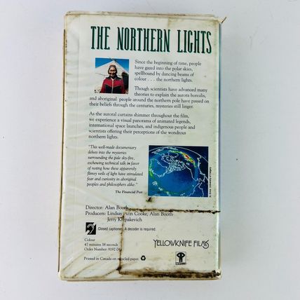 The Northern Lights VHS Yellowknife Films Video Tape